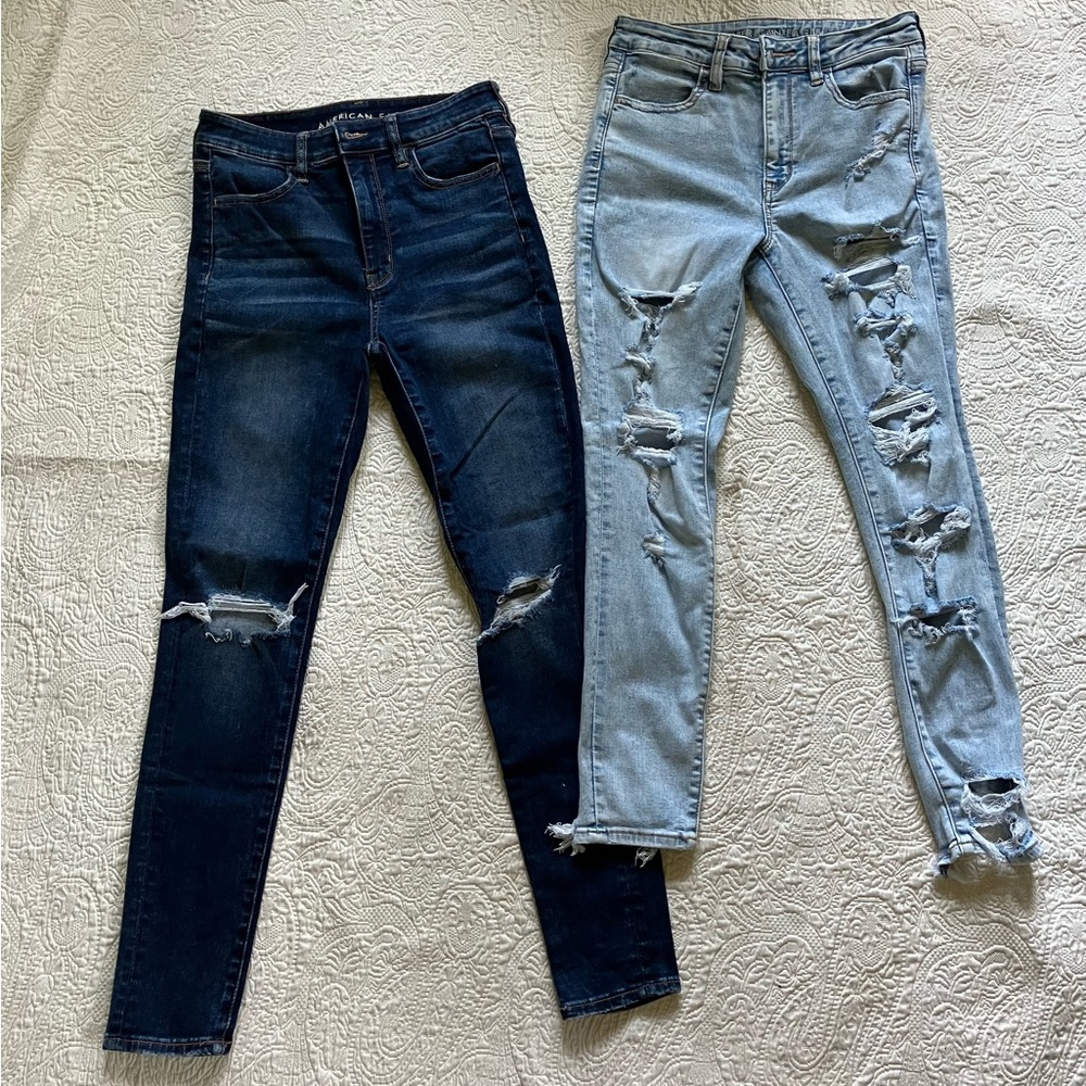 2 pairs American Eagle Outfitters jeans, Next Level Stretch - size 6